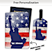 Promote Your Patriotic Pride Wherever You Go With Our Land of Liberty Luggage Tag & Coordinating Passport Cover Set