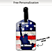 Promote Your Patriotic Pride Wherever You Go With Our Land of Liberty Luggage Tag