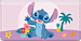 Keep It Cute and Organized with This Colorful Disney's Stitch Fabric Checkbook Cover-Full of Charm and Tropical Cheer!