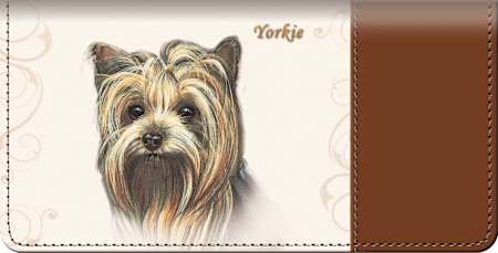 Yorkie Dog Checkbook Cover