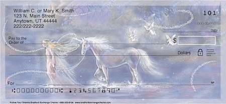 Follow Your Dreams Fantasy Unicorn and Fairy Checks