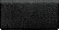 Black Leather Checkbook Cover