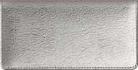 Metallic Silver Checkbook Cover