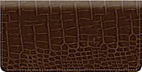 Brown Croc Checkbook Cover