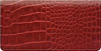 Red Croc Checkbook Cover