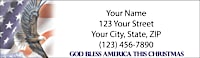 All American Christmas Return Address Label