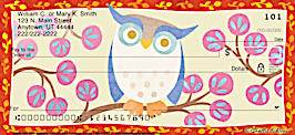 Challis & Roos Awesome Owls Personal Checks