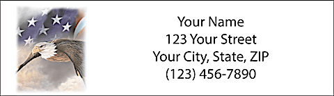 God Bless America Return Address Label
