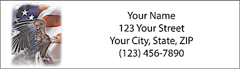 God Bless America Return Address Label