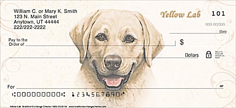 Yellow Lab Personal Checks