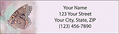 Lena Liu's Enchanted Wings Return Address Label
