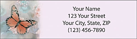 Lena Liu's Enchanted Wings Return Address Label