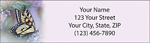 Lena Liu's Enchanted Wings Return Address Label