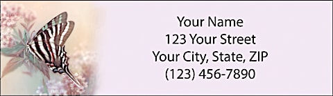 Lena Liu's Enchanted Wings Return Address Label