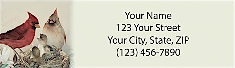 Lena Liu's Morning Serenade Return Address Label
