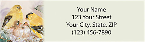 Lena Liu's Morning Serenade Return Address Label