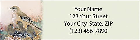 Lena Liu's Morning Serenade Return Address Label