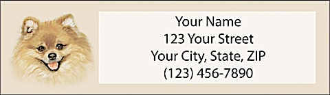 Pomeranian Return Address Label