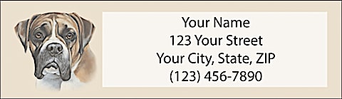 Boxer Return Address Label