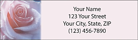 Rose Petal Blessings Return Address Label