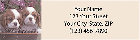 Puppy Pals Return Address Label