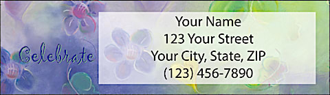 Celebrate Life Return Address Label