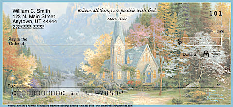 Kinkade's Faith for All Seasons Personal Checks