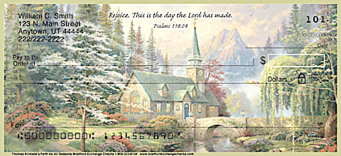 Kinkade's Faith for All Seasons Personal Checks