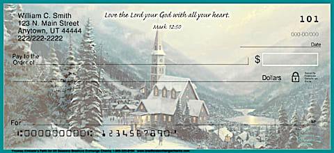 Kinkade's Faith for All Seasons Personal Checks
