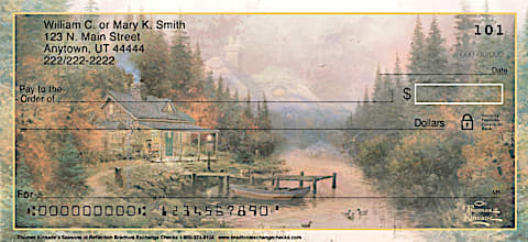 Kinkade's Seasons of Reflection Personal Checks
