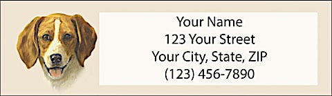 Beagle Return Address Label