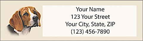 Beagle Return Address Label