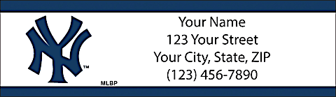 New York Yankees MLB&reg; Return Address Label