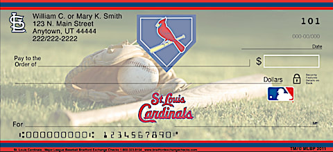 St Louis Cardinals MLB&reg; Personal Checks