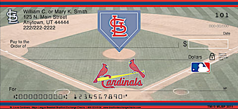 St Louis Cardinals MLB&reg; Personal Checks