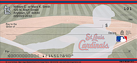 St Louis Cardinals MLB&reg; Personal Checks