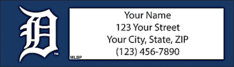 Detroit Tigers MLB&reg; Return Address Label