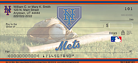 New York Mets MLB&reg; Personal Checks
