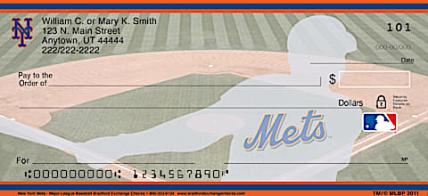 New York Mets MLB&reg; Personal Checks