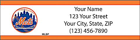 New York Mets MLB&reg; Return Address Label