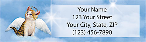 Purr-fect Angels Return Address Label