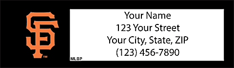 San Francisco Giants MLB&reg; Return Address Label