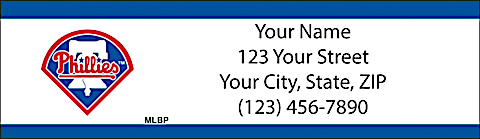 Philadelphia Phillies MLB&reg; Return Address Label