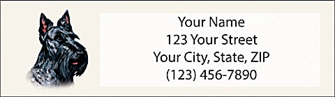 Scottie Return Address Label