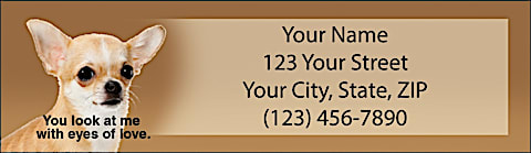 Faithful Friends - Chihuahua Return Address Label