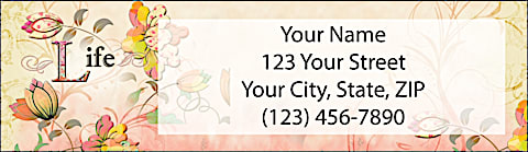 Live, Laugh, Love, Learn Return Address Label