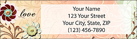 Live, Laugh, Love, Learn Return Address Label