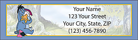 Disney's Adventures of Pooh Return Address Label