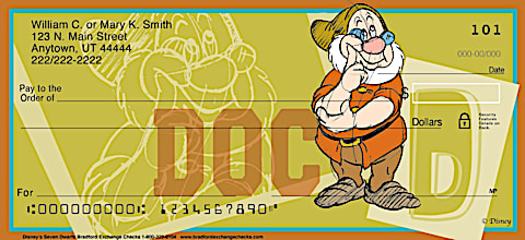Disney's The Seven Dwarfs Personal Checks