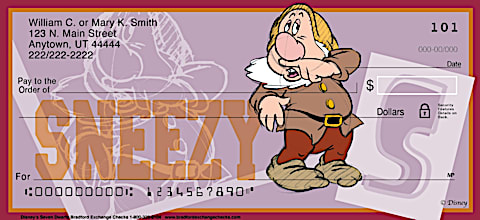 Disney's The Seven Dwarfs Personal Checks
